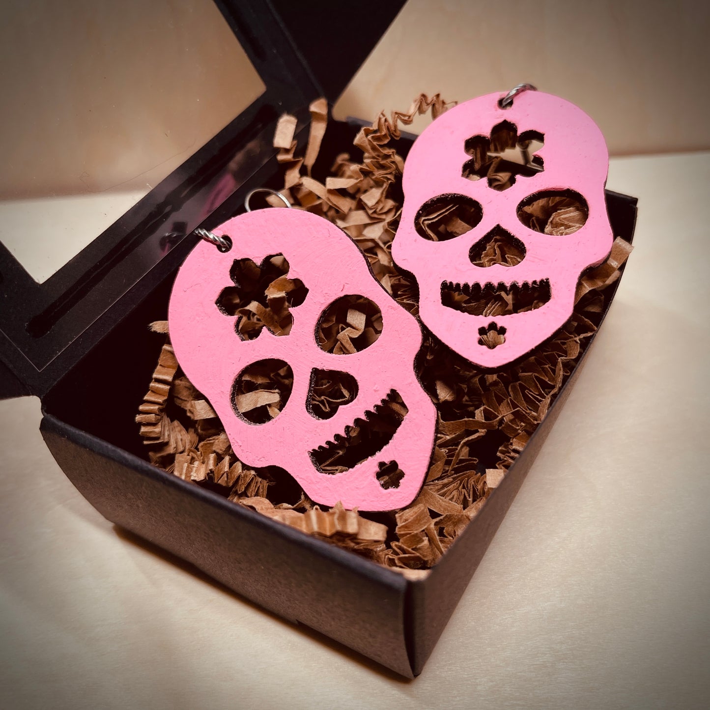 Sugar Skull Silhouette Earrings